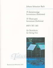 15 Three-part Inventions (Sinfonias) BWV 787-801 for String Trio